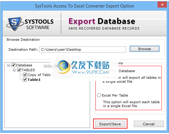 SysToolsAccesstoExcelConverter