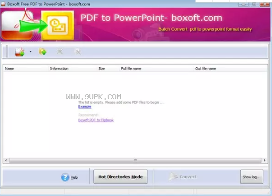 Boxoft Free PDF to PPT