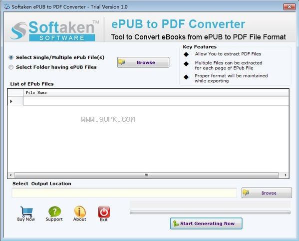 Softaken ePUB to PDF Converter