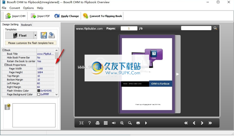 Boxoft CHM to Flipbook