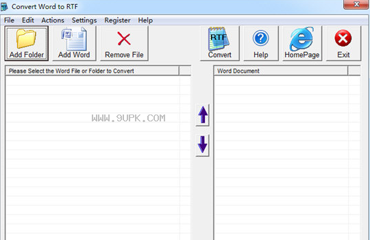 Convert Word to RTF
