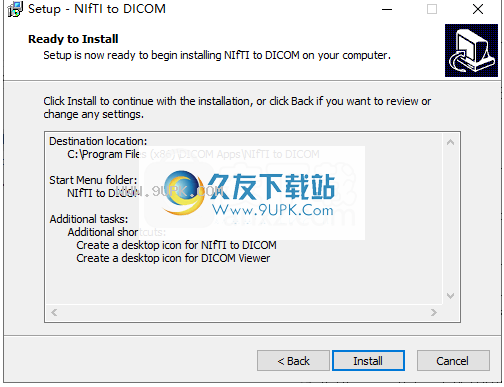 NIfTItoDICOM