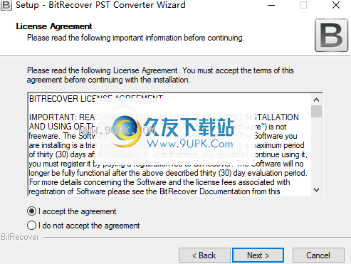BitRecoverPSTConverterWizard