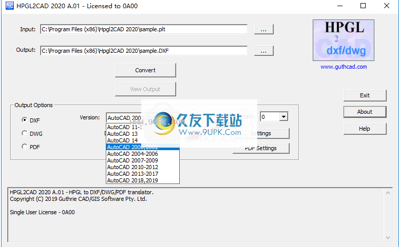 HPGL2CAD2020