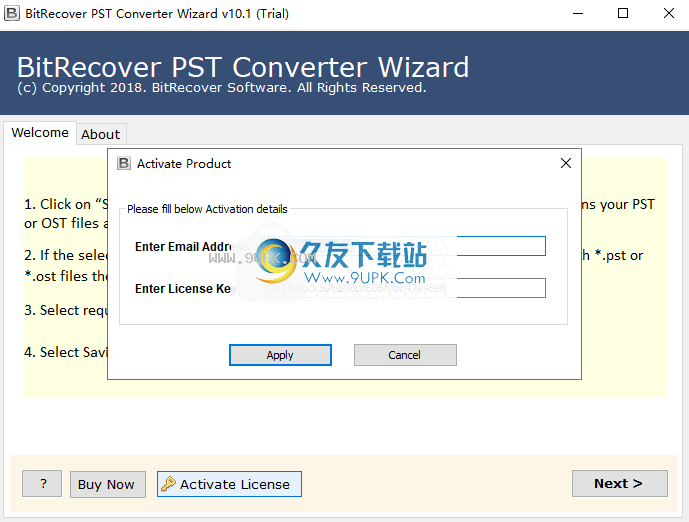 BitRecoverPSTConverterWizard