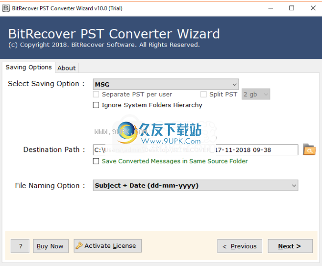 BitRecoverPSTConverterWizard