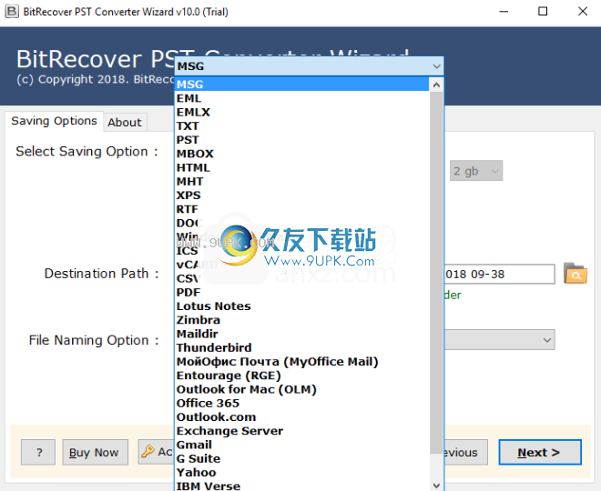 BitRecoverPSTConverterWizard