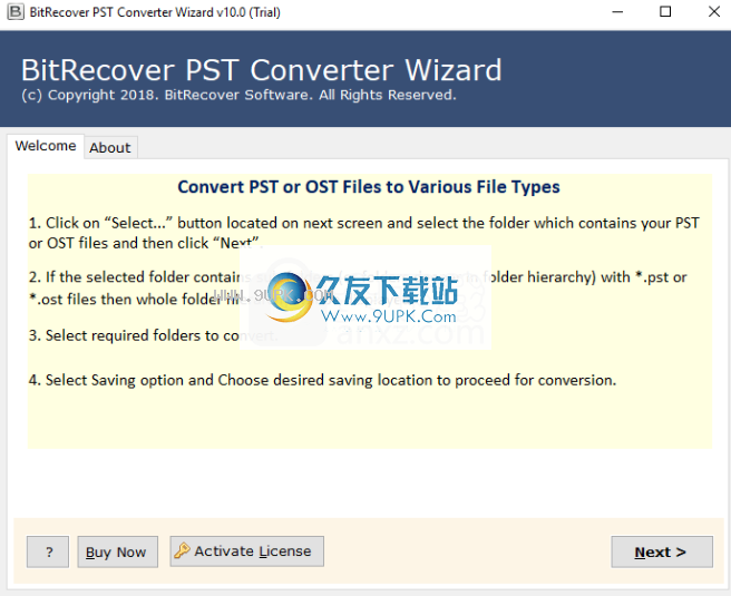 BitRecover PST Converter Wizard