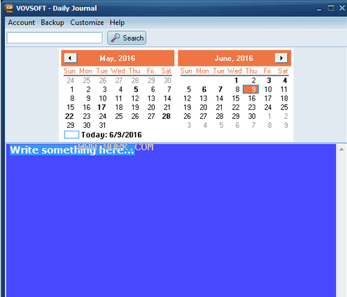 VovSoft Daily Journal