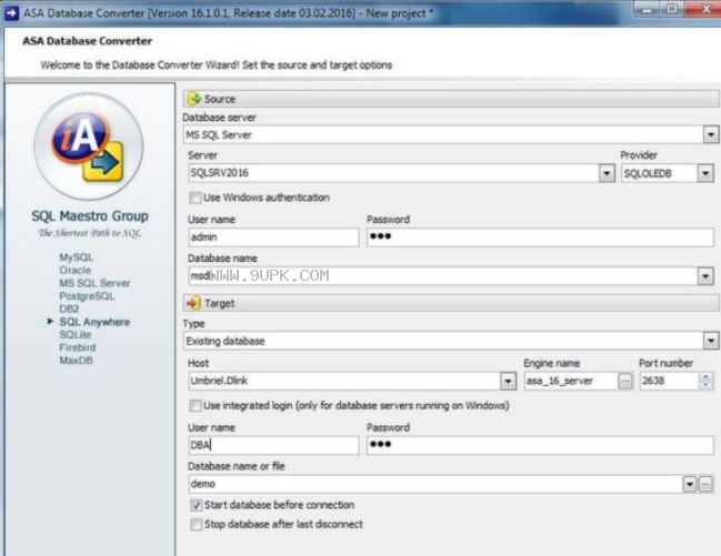 ASA Database Converter