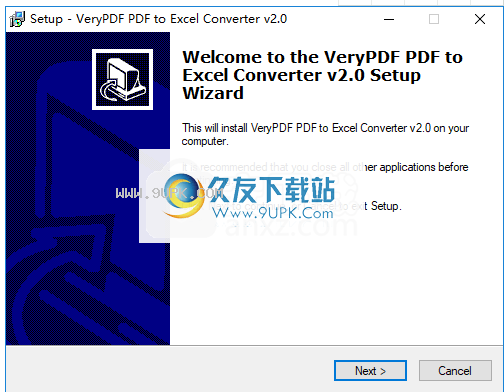 VeryPDFPDFtoExcelConverter