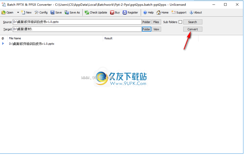 Batch PPTX and PPSX Converter
