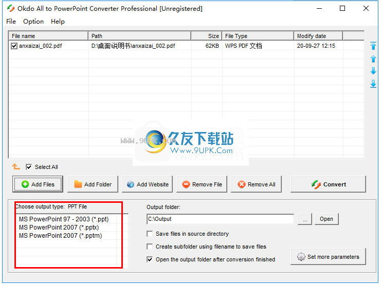 Okdo All to PowerPoint Converter