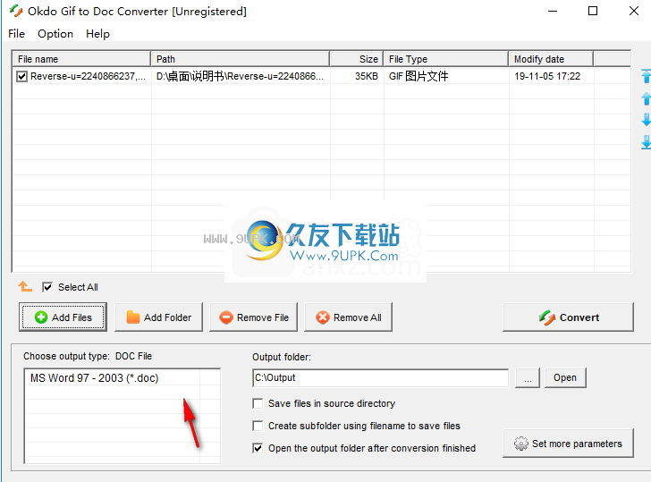 OkdoGiftoDocConverter