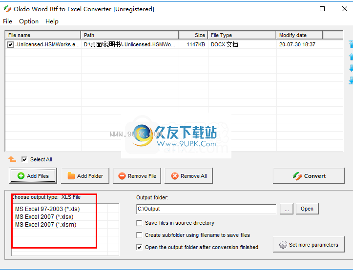 OkdoWordRtfToExcelConverter