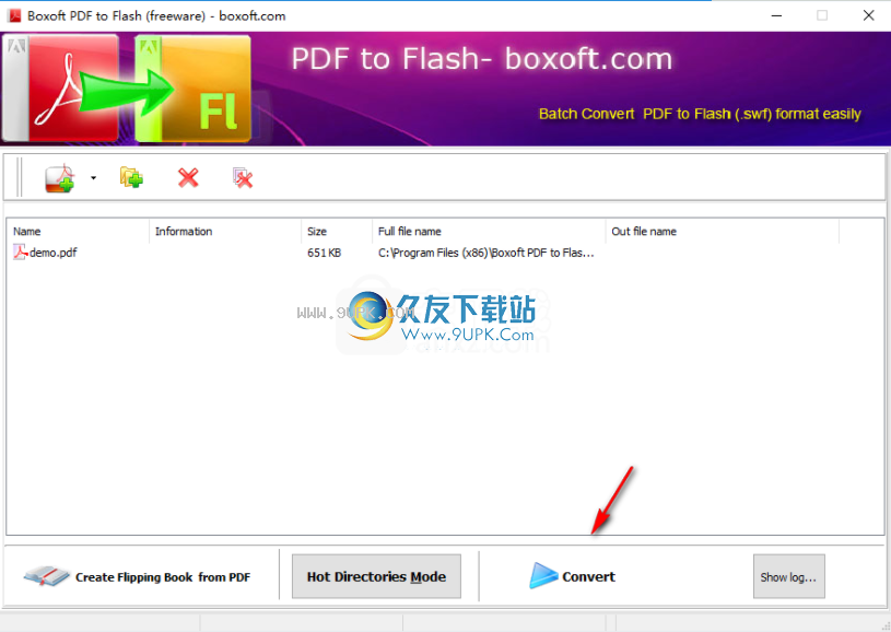 Boxoft PDF to Flash