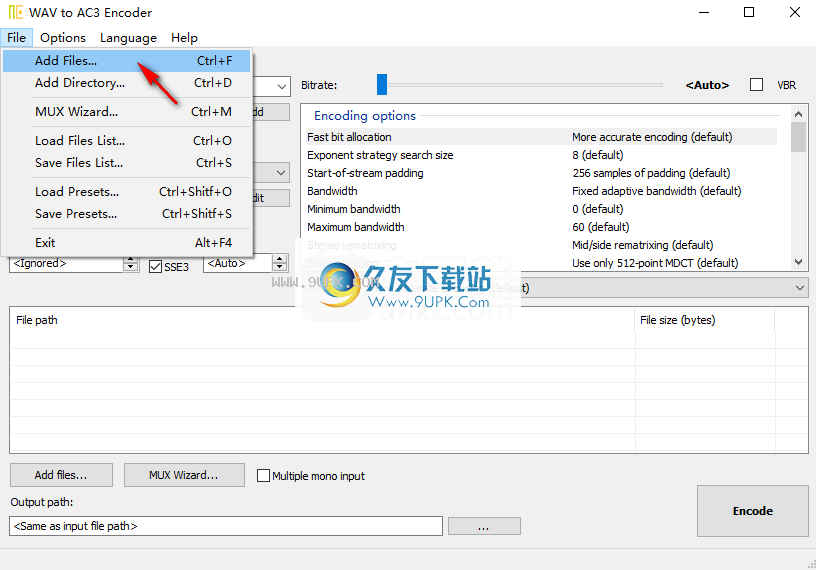 WAVtoAC3Encoder