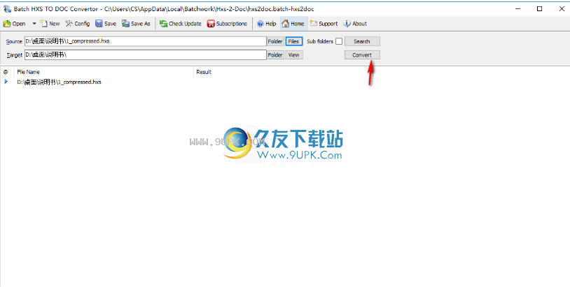 BatchHXStoDOCConverter