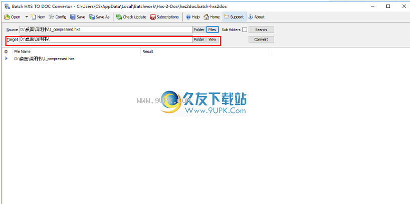 BatchHXStoDOCConverter
