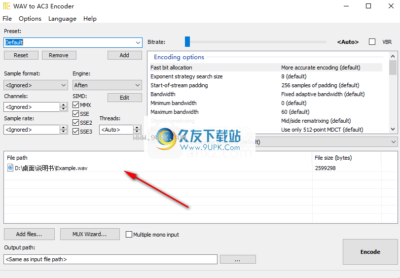WAVtoAC3Encoder