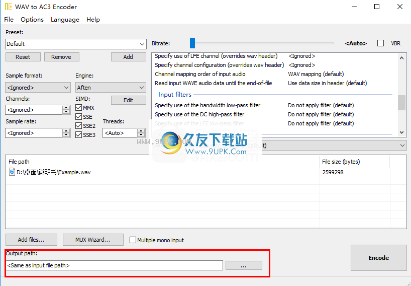 WAVtoAC3Encoder