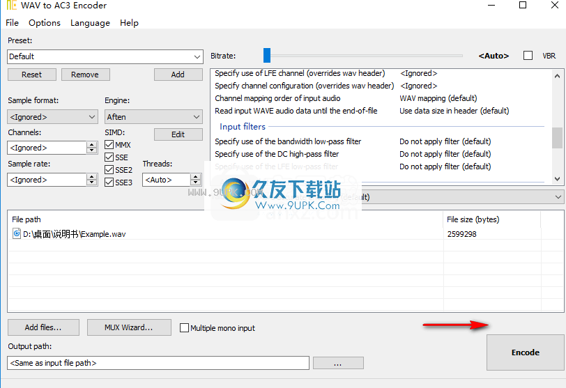 WAVtoAC3Encoder