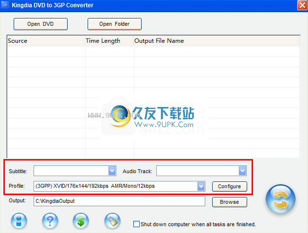 KingdiaDVDto3GPConverter