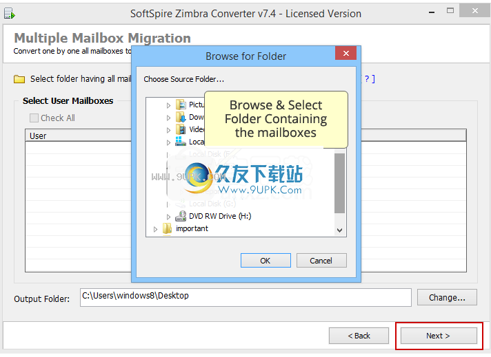 SoftSpireZimbraConverter