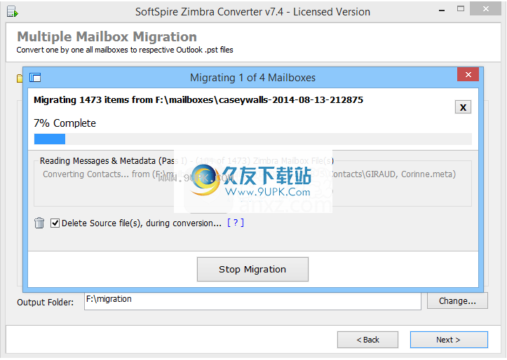 SoftSpireZimbraConverter