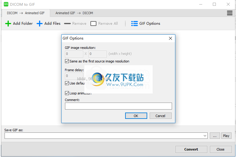 DICOM to GIF