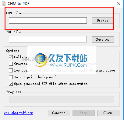 Softany CHM to PDF Converter