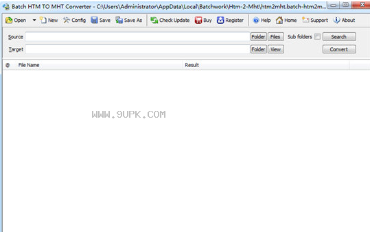 Batch HTM TO MHT Converter