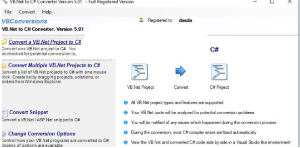 VBNet to C Sharp Converter