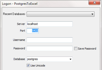 PostgresToExcel截图1