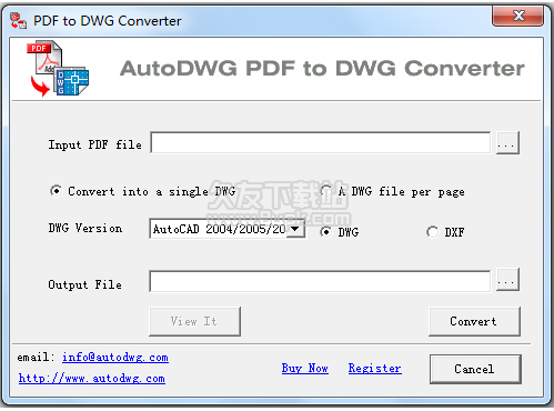 AutoDWG PDF to DWG Converter 英文版
