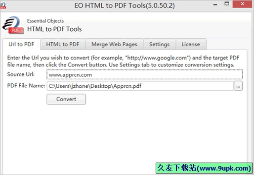 EO HTML to PDF Tools 免安装版[HTML转PDF工具]