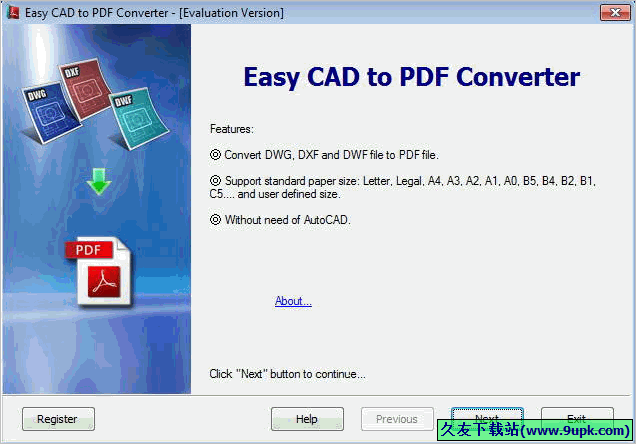 Easy CAD to PDF Converter 免安装汉化版[CAD转PDF转换器]