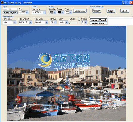 【srt文本字幕转换成图形】TxtVobSub下载V英文版截图1