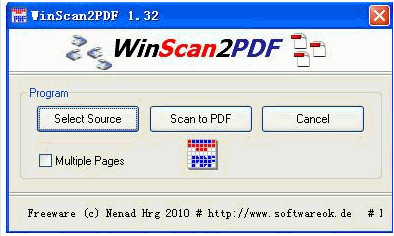 WinScanPDF 英文版[PDF文档转换程序]