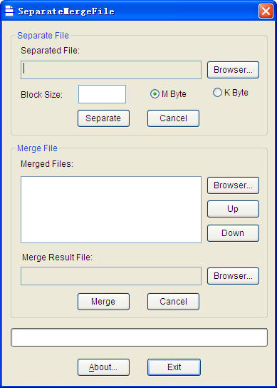 SeparateMergeFile截图1