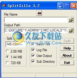 SplitZilla 英文免安装版[文件分割工具]