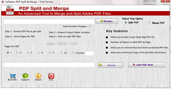 Softaken PDF Split Merge