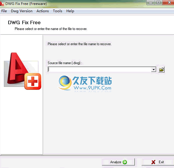 DWG Fix Free 英文版[DWG文件修复程序]