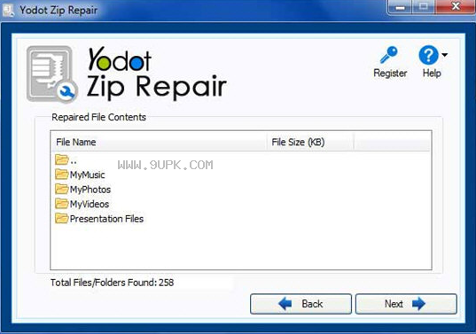 Yodot Zip Repair