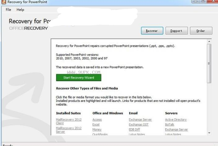 Recovery for PowerPoint
