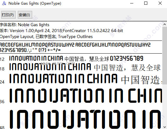 Noble Gas lights体
