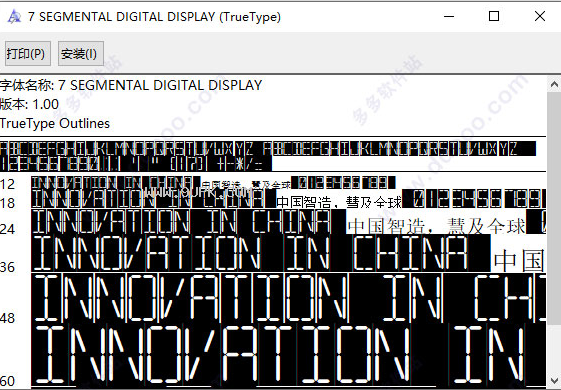 SEGMENTAL DIGITAL DISPLAY体