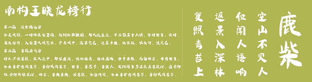 南构王晓龙榜行体