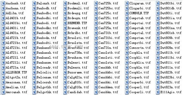coreldraw字体包