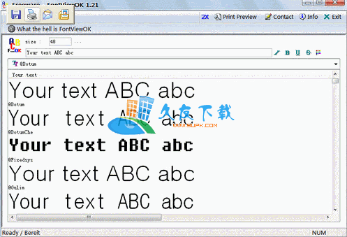 FontViewOK 英文版